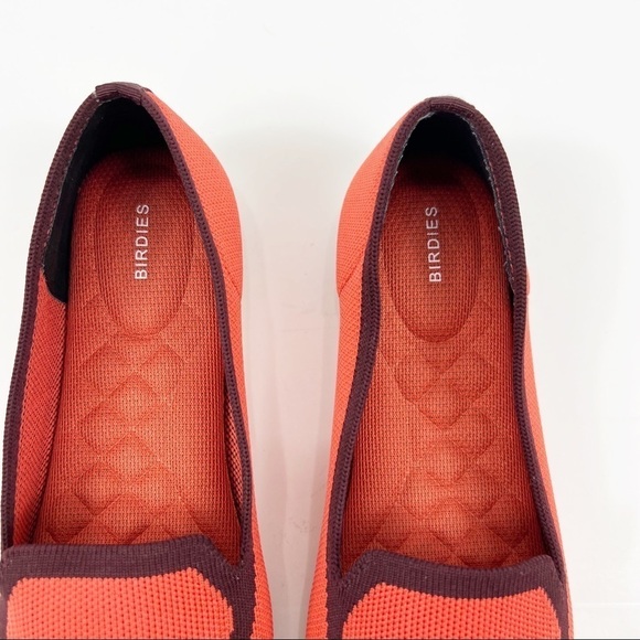 Birdies The Blackbird Orange Knit Pointed Flats Size 7 - Picture 10 of 11